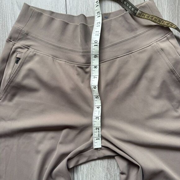 Athleta Pants Womens M Beige Venice Flare Leg Slit Hem High Rise Office Commute - Picture 6 of 14
